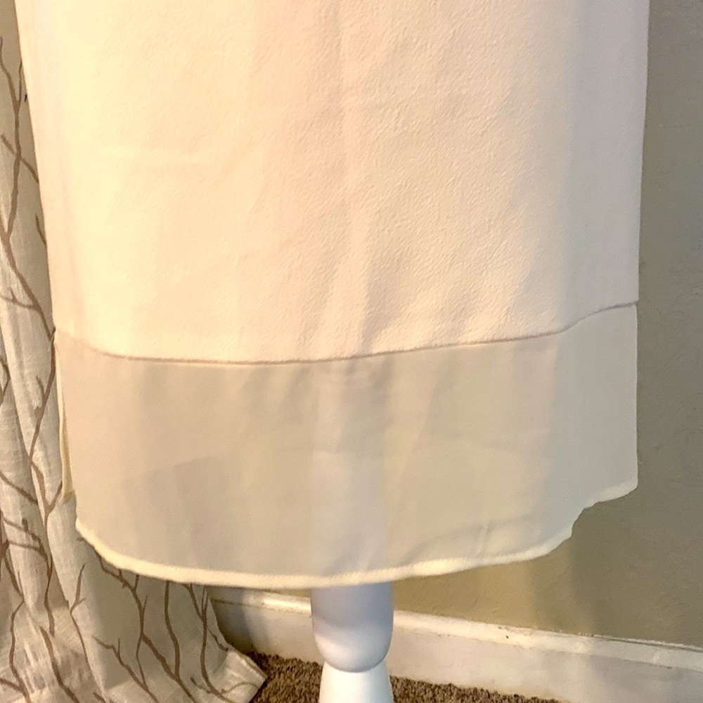 Jessica Simpson Vintage Y2K  Gorgeous Mother of Pearl Illusion Sheath Dress 6 - Picture 7 of 14
